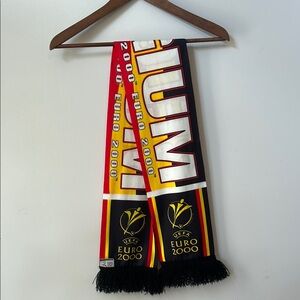 Euro 2000 Red, Yellow, and Black Scarf